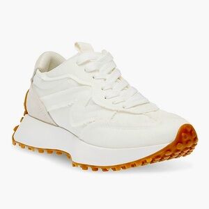 Steve Madden Cream and Tan Athletic Shoes